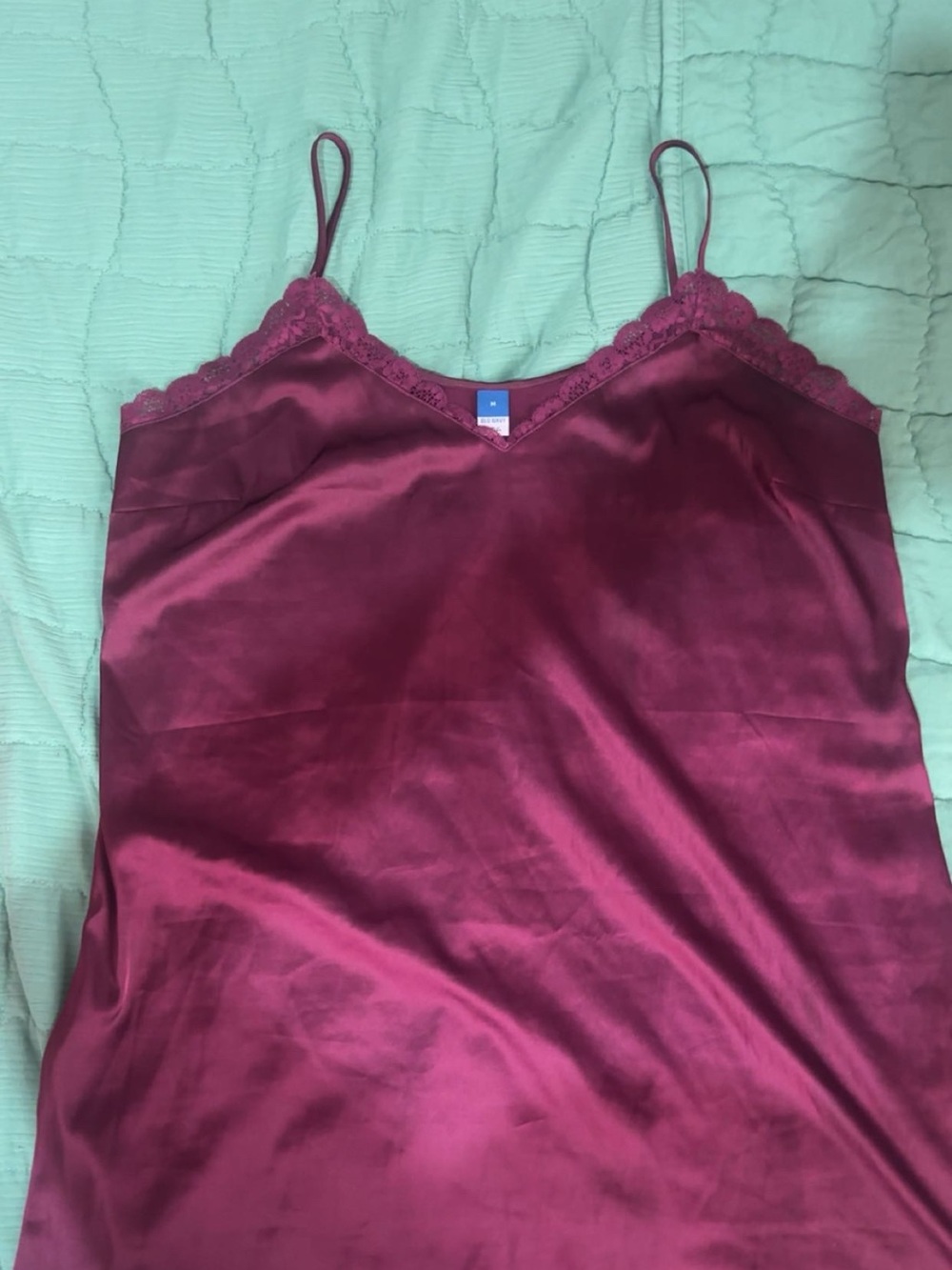 Old Navy Satin Slip Dress in Burgundy